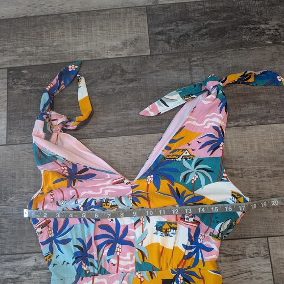 Sam Edelman Tropical Print Sleeveless Dress - Picture 9 of 10